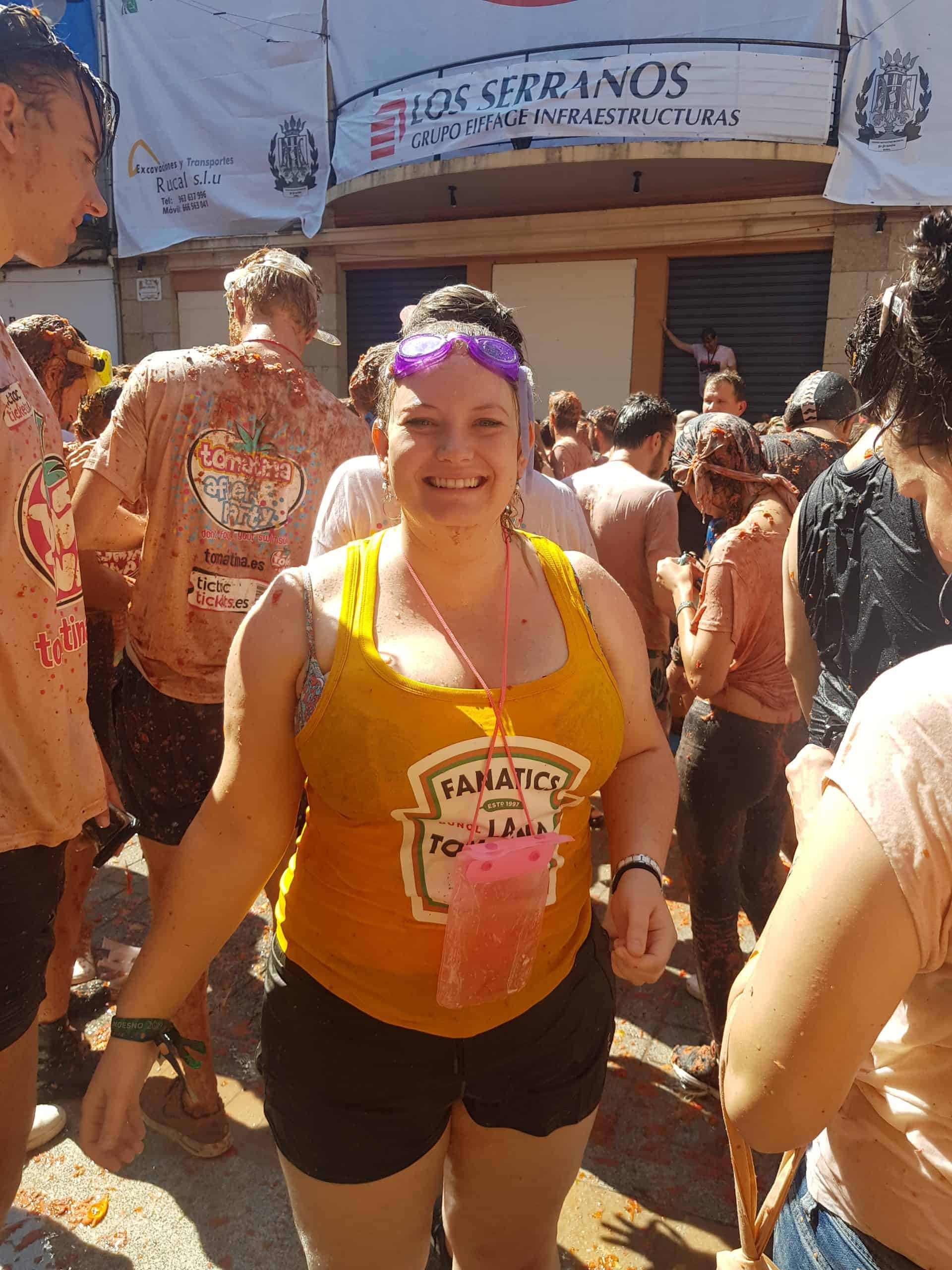 A image of me post tomato throwing carnage.
