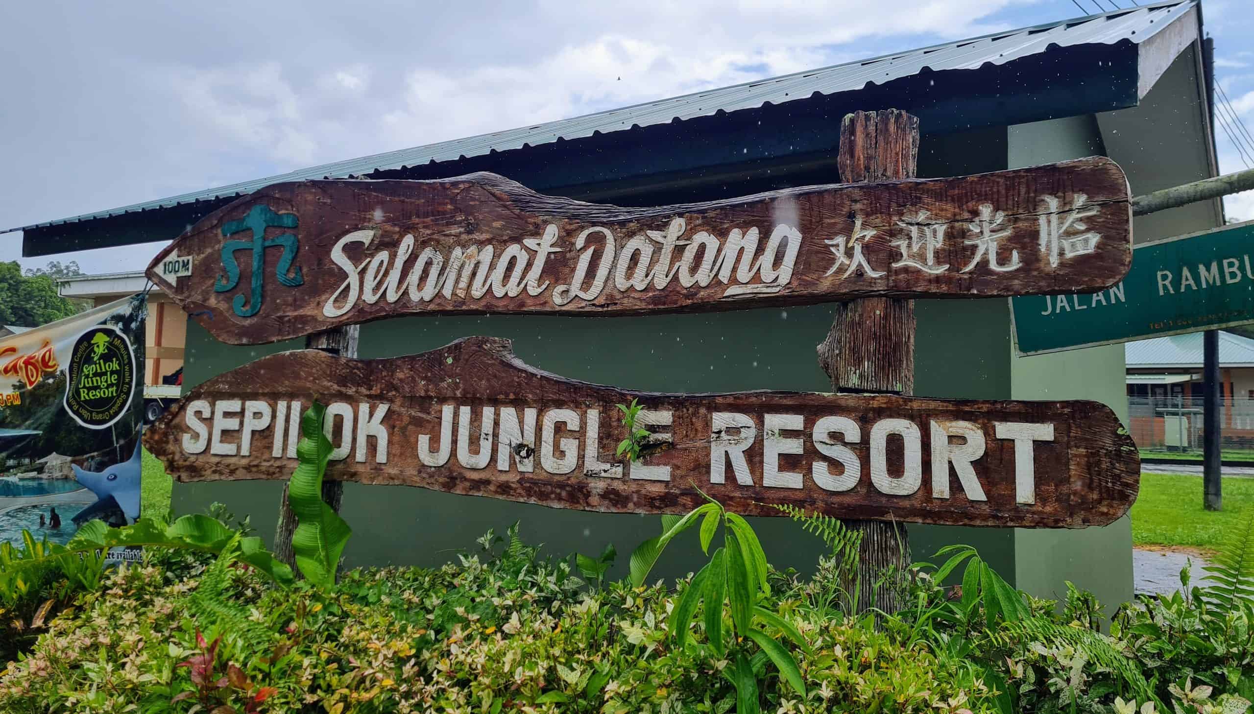 A Sign of the Sepilok jungle resort